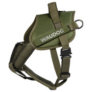 Шлея світловідбиваюча тактична WAUDOG PRO-2 з металевим фастексом Хакі - фото 2