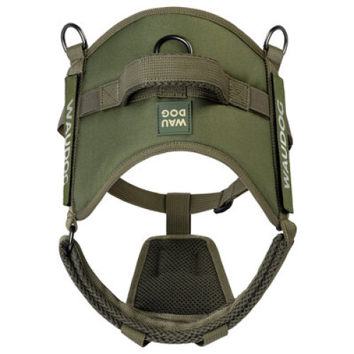 Шлея світловідбиваюча тактична WAUDOG PRO-2 з металевим фастексом Хакі