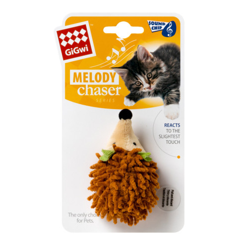 М'яка іграшка GiGwi Melody Chaser Їжачок з електронним чипом для собак WAUDOG