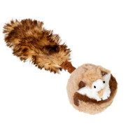 Мягкая игрушка Барсук GiGwi Catch&fetch с пищалками для собак WAUDOG - фото 1