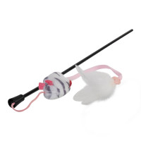 Игрушка-дразнилка GiGwi Teaser на стеке с мышкой и звуковым эффектом для собак WAUDOG