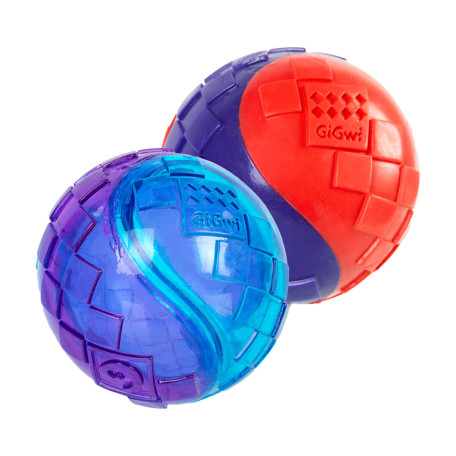 Мячи GiGwi Ball с пищалкой (2 шт) для собак WAUDOG