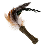 Іграшка з котячою м'ятою GiGwi Johnny Stick з пером коричнева для собак WAUDOG