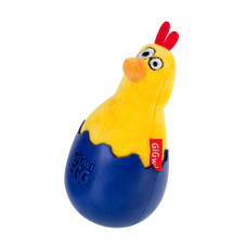 М'яка іграшка-неваляйка GiGwi Egg Курча з пищалкою для собак WAUDOG