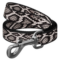 Поводок для собак нейлоновый WAUDOG Nylon, рисунок "Змея", длина 122-300 см