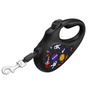 Повідець-рулетка для собак WAUDOG R-leash, малюнок «NASA», світловідбивна стрічка - фото 5