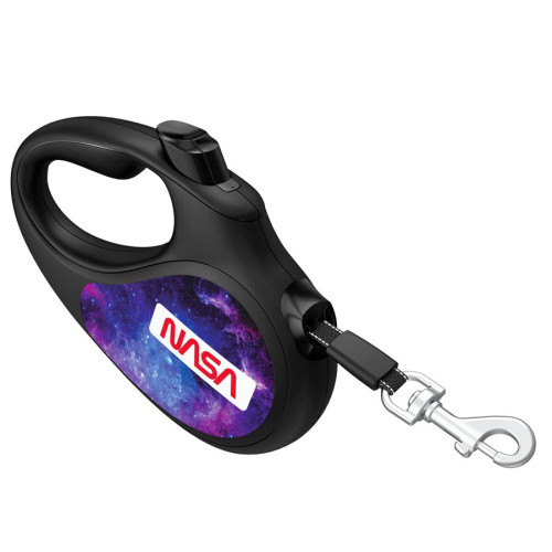 Повідець-рулетка для собак WAUDOG R-leash, малюнок «NASA21», світловідбивна стрічка - фото 5