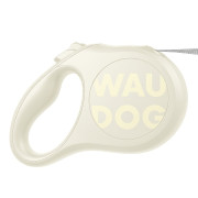 Поводок-рулетка для собак WAUDOG R-leash Monochrome, белая, светоотражающая лента - фото 4