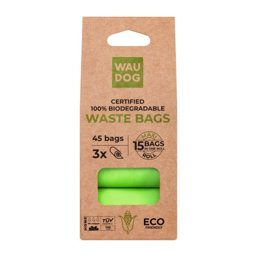 Біорозкладні пакети WAUDOG МАКСІ для прибирання за собакою, 22 × 33 см - фото 3