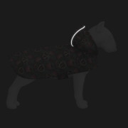Дощовик-накидка для собак WAUDOG Clothes з капюшоном, малюнок «Гранати» - фото 4