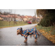 Дощовик-накидка для собак WAUDOG Clothes з капюшоном, малюнок «Апельсини» - фото 6