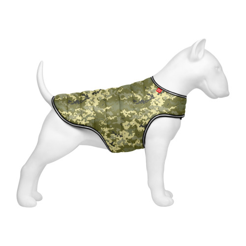 Куртка-накидка для собак WAUDOG Clothes, рисунок «Мілітарі»