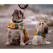 Курточка-накидка для собак WAUDOG Clothes, малюнок «Мохнаті монстри» - фото 6