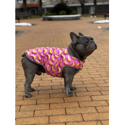 Курточка-накидка для собак WAUDOG Clothes, малюнок «Банани на рожевому» - фото 5