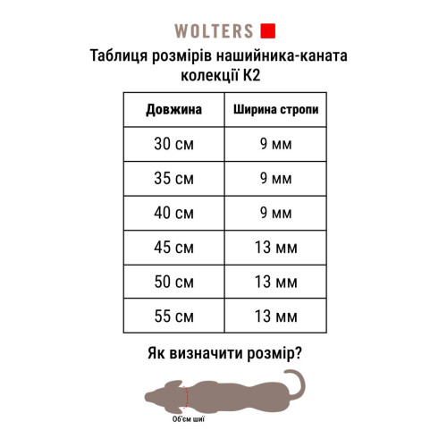 Нашийник-канат для собак Wolters, K2-Rope Programme, оливковий