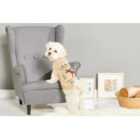 Вязаный свитер для собаки Wolters Moose с узором Лось, бежевый