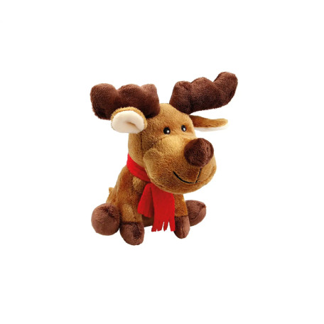 Мягкая игрушка Plush Лось Рудольф без звука коричневая для собак Wolters