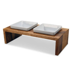 Миски на подставке для собак Wolters Foodstation Meshidai True, коричневая