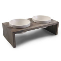 Подвійні миски на підставці для собак Wolters Foodstation Gohan, сірі