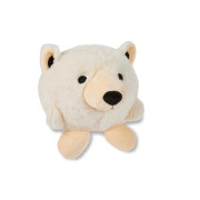 М'яка іграшка Plush Ball Полярний ведмедик без звуку білий для собак Wolters - фото 1