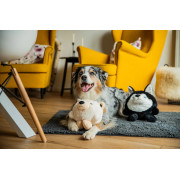 М'яка іграшка Plush Ball Полярний ведмедик без звуку білий для собак Wolters - фото 2