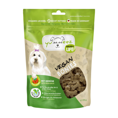 Yummeez Green Life веганські ласощі для собак 175 г