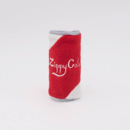 Мягкая игрушка Squeakie Can Zippy Cola с пищалкой красная для собак ZippyPaws