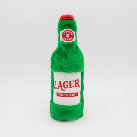 Мягкая игрушка Happy Hour Crusherz Lager в виде бутылки с пищалкой для собак ZippyPaws
