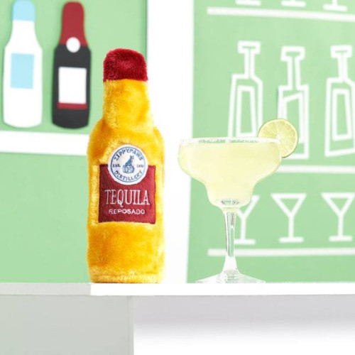 М'яка іграшка Пляшка текіли ZippyPaws Happy Hour Crusherz Tequila з пищалкою різнокольоровий для собак ZippyPaws