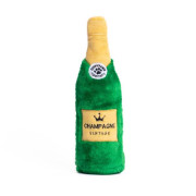 М'яка іграшка пляшка шампанського Happy Hour Crusherz Champagne з пищалкою зелена для собак ZippyPaws - фото 1