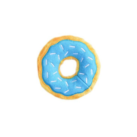 Мягкая игрушка донатс Junior Donutz Blueberry с пищалкой голубая для собак ZippyPaws
