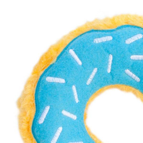 М'яка іграшка Пончик Donutz Blueberry з пищалкою чорнична для собак ZippyPaws