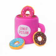 М'яка іграшка-хованка Zippy Burrow Coffee and Donutz різнокольорова для собак ZippyPaws - фото 1