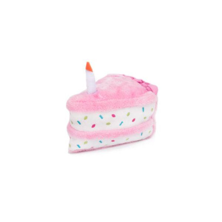 Мягкая игрушка-торт ZippyPaws Birthday Cake с пищалкой розовая для собак ZippyPaws