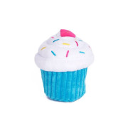 М'яка іграшка кекс Cupcake з пищалкою блакитний для собак ZippyPaws - фото 1