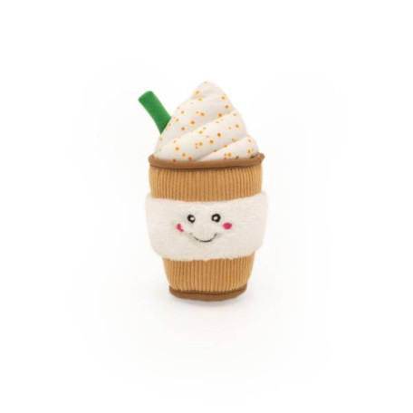 Мягкая игрушка NomNomz Puppaccino с пищалкой разноцветная для собак ZippyPaws