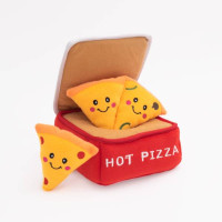 М'яка іграшка Zippy Burrow Pizza Box з пищалкою для собак ZippyPaws