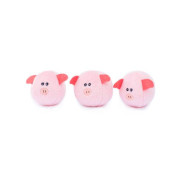 Мягкая игрушка Zippy Burrow Pig Barn со свинками и пищалкой для собак ZippyPaws - фото 3