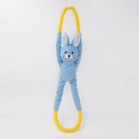 Мягкая игрушка Кролик Easter RopeTugz Bunny с канатом и пищалкой для собак ZippyPaws