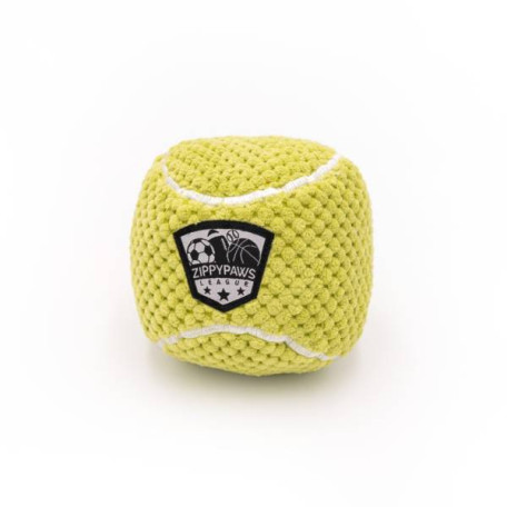 Мягкая игрушка SportsBallz Tennis Ball с пищалкой желтая для собак ZippyPaws