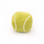 М'яка іграшка SportsBallz Tennis Ball з пищалкою жовта для собак ZippyPaws - фото 2