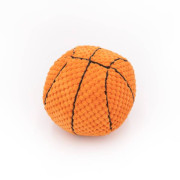 М'яка іграшка SportsBallz Basketball помаранчева з пищалкою для собак ZippyPaws - фото 2