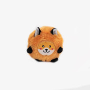 М'яка іграшка Bushy Throw Fox з пищалкою руда для собак ZippyPaws - фото 2