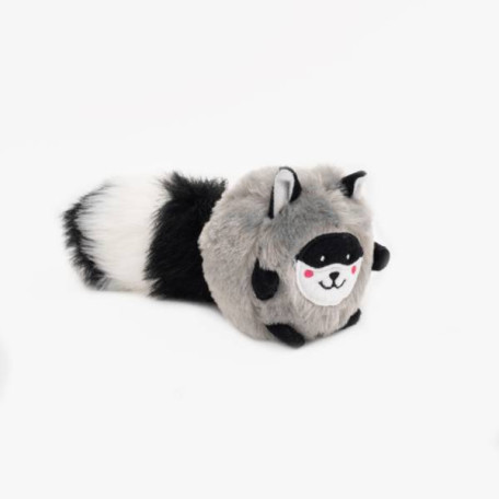 Мягкая игрушка енот Bushy Throw Raccoon с пищалкой для собак ZippyPaws