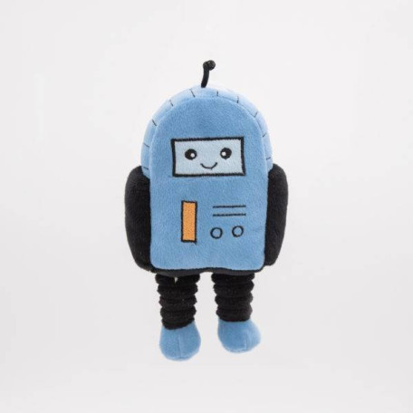 М'яка іграшка Rosco the Robot з пищалкою сіра для собак ZippyPaws