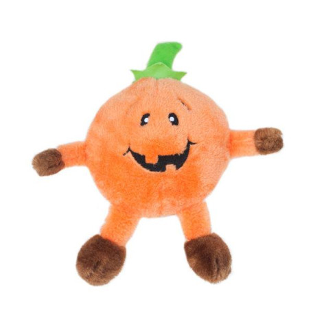 М'яка іграшка гарбуз Brainey Pumpkin з пищалкою помаранчева для собак ZippyPaws