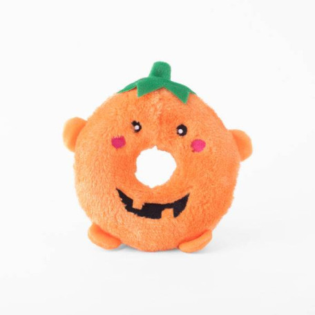 Мягкая игрушка пончик тыква Donutz Buddies Pumpkin с пищалкой оранжевая для собак ZippyPaws