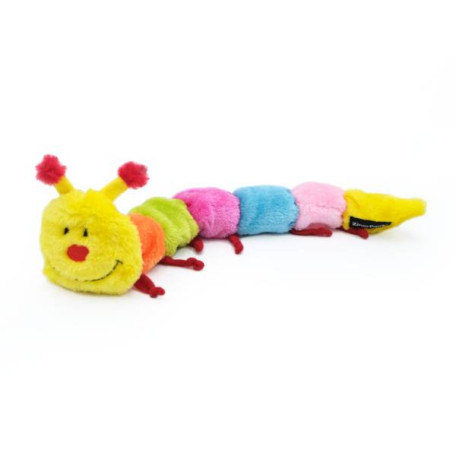 Мягкая игрушка гусеница Caterpillar Large with 7 Squeakers с пищалками для собак ZippyPaws