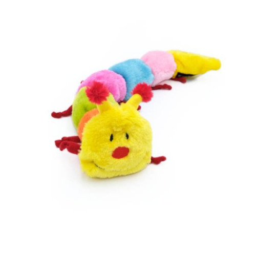 М'яка іграшка гусениця Caterpillar Large with 7 Squeakers з пищалками для собак ZippyPaws