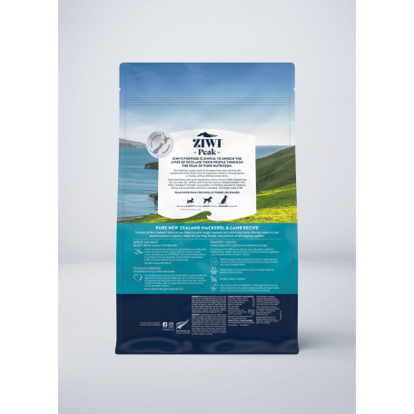 Сухий корм ZIWI Peak Air-Dried Скумбрія та Ягня для собак усіх порід